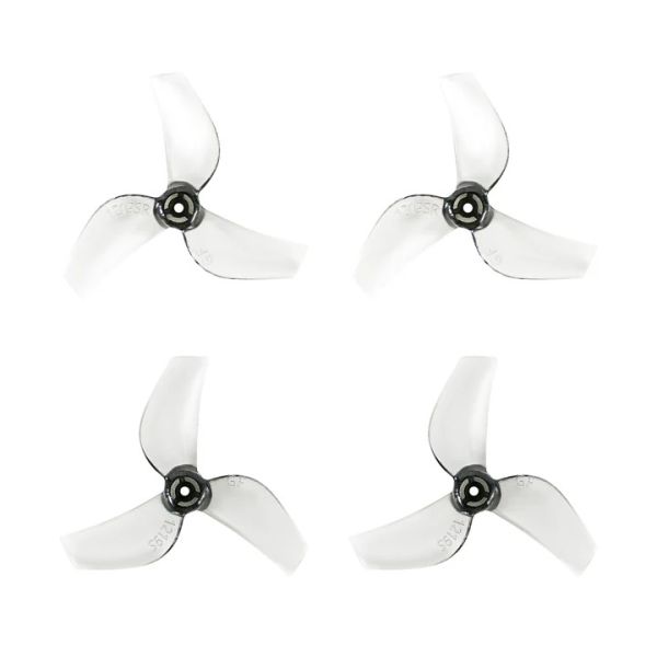 Gemfan 1219S 3-Blade Props (1.0mm Shaft )4pcs-Clear Grey